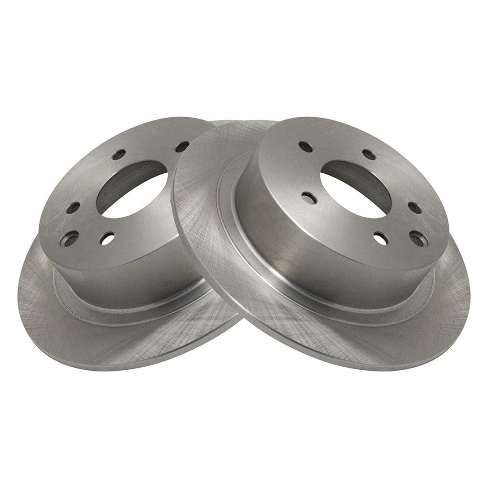 Trq Rear Brake Rotors Set Solid Compatible With 2002-2022 Nissan Altima 2011-2017 Juke 2004-2018 Maxima 2007-2019 Sentra