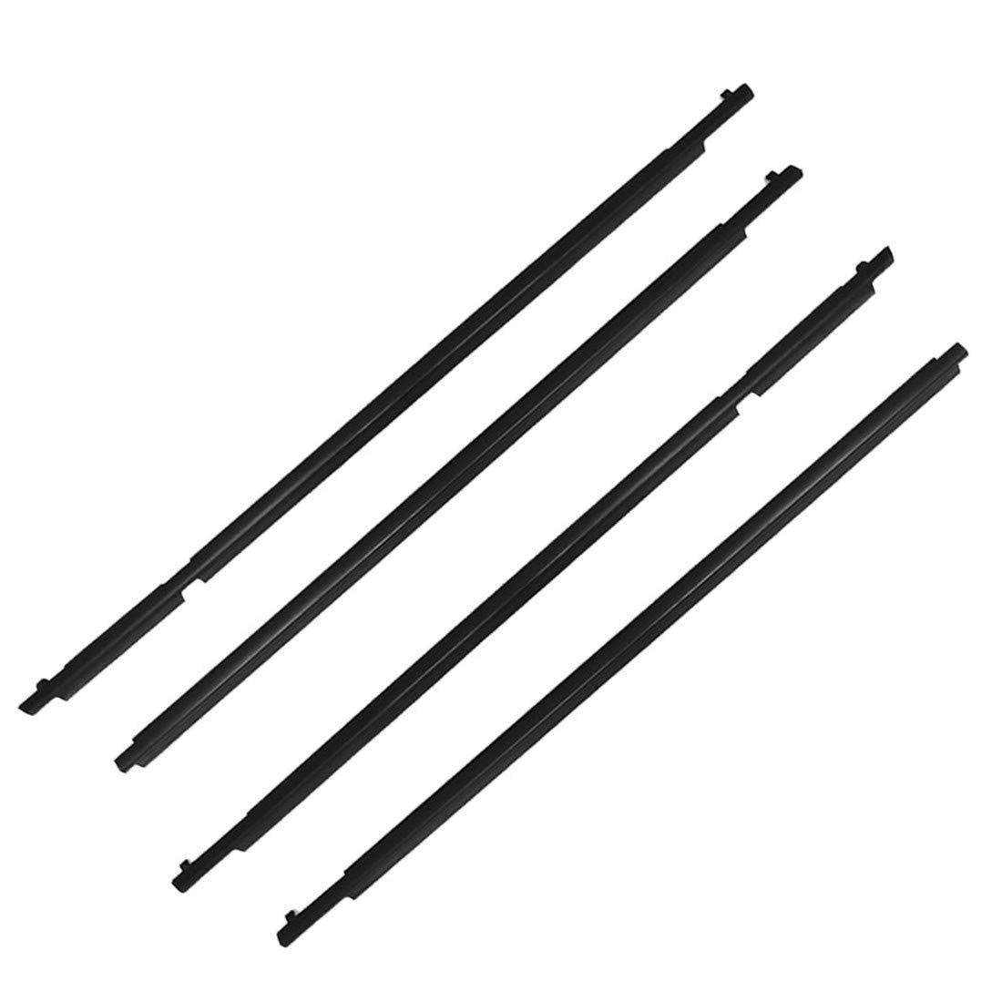 4Pcs Car Weather Strip Window Moulding Trim Seal Belt Replacement For Toyota Rav4 2009-2012