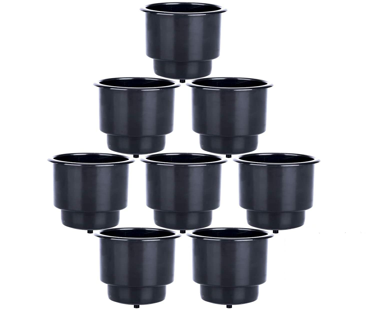 Amarine Made Recessed Plastic Cup Drink Can Holder With Drain Hole For Boat Truck Car Table Black (8)