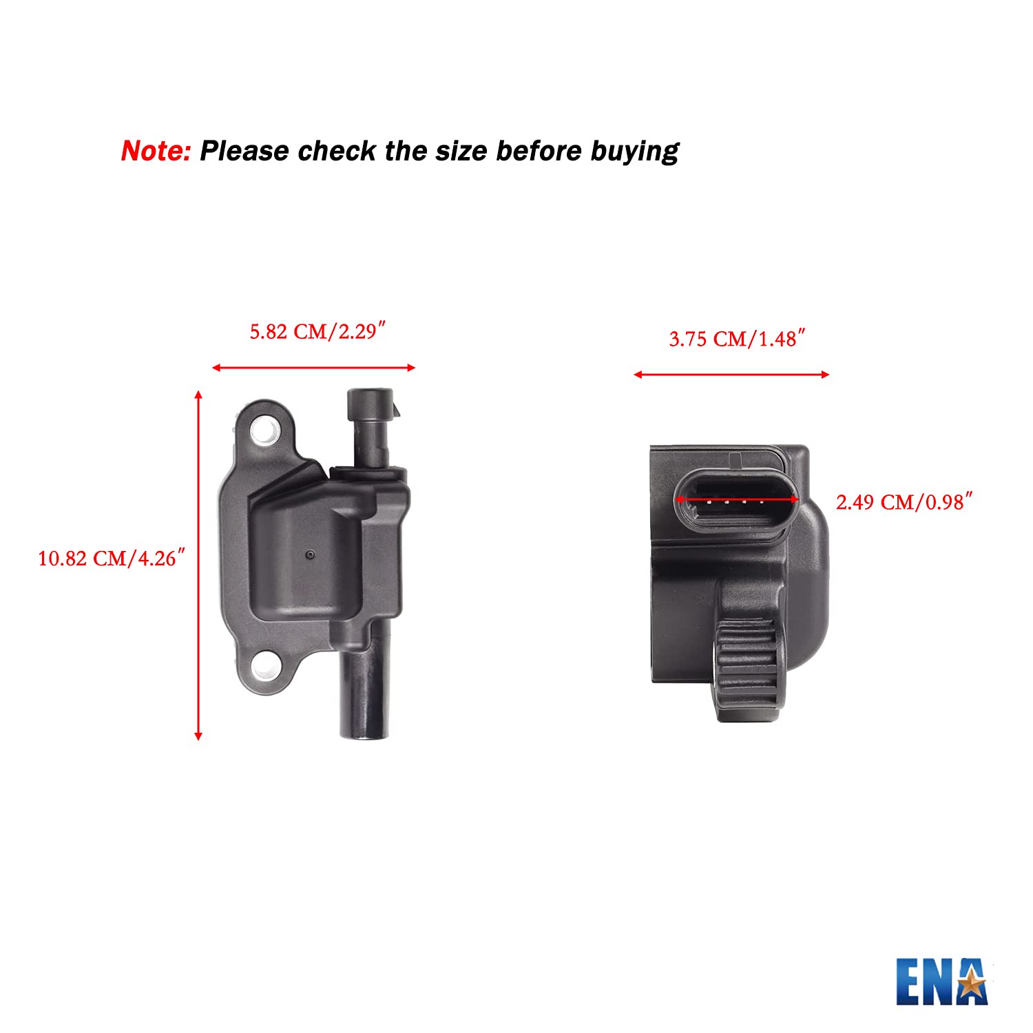 Ena 8 Pack Uf413 Ignition Coil 41962 Spark Plug And 48322R Wires Set For 5.3 6.0 6.2 Compatible With Buick Cadillac Chevrolet Gmc Hummer Escalade Express Savana 2500 5.3L 6.2L 6.0L 4.8L For 12570616