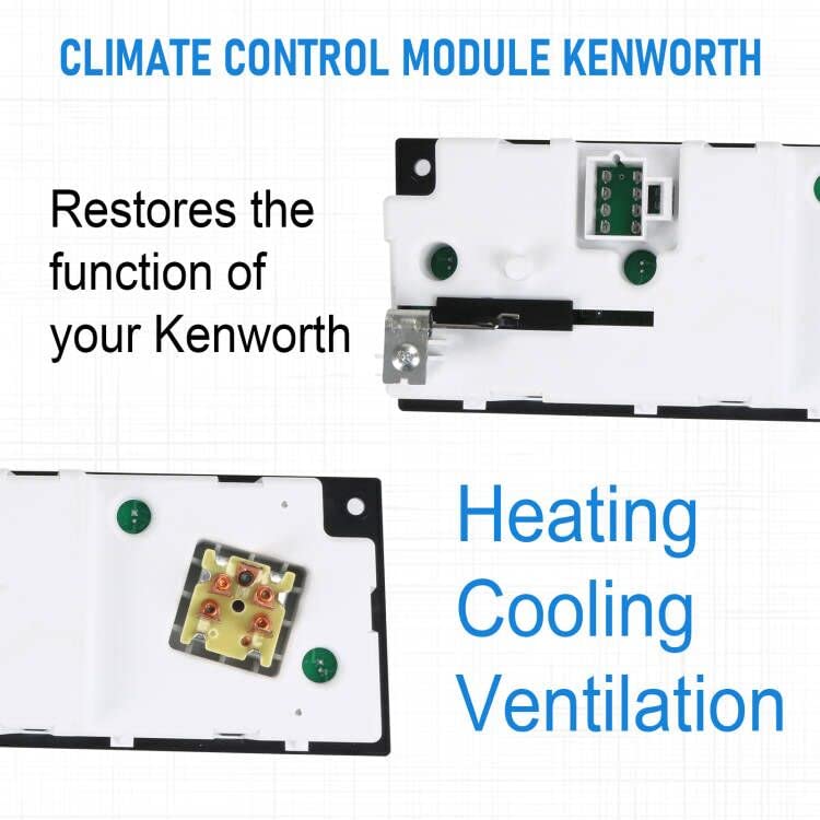 BUSIDN 599-5511 A/C Climate Control Module Panel - Replacement for Kenworth W900 T800 T600A C500 T300 2002-2006
