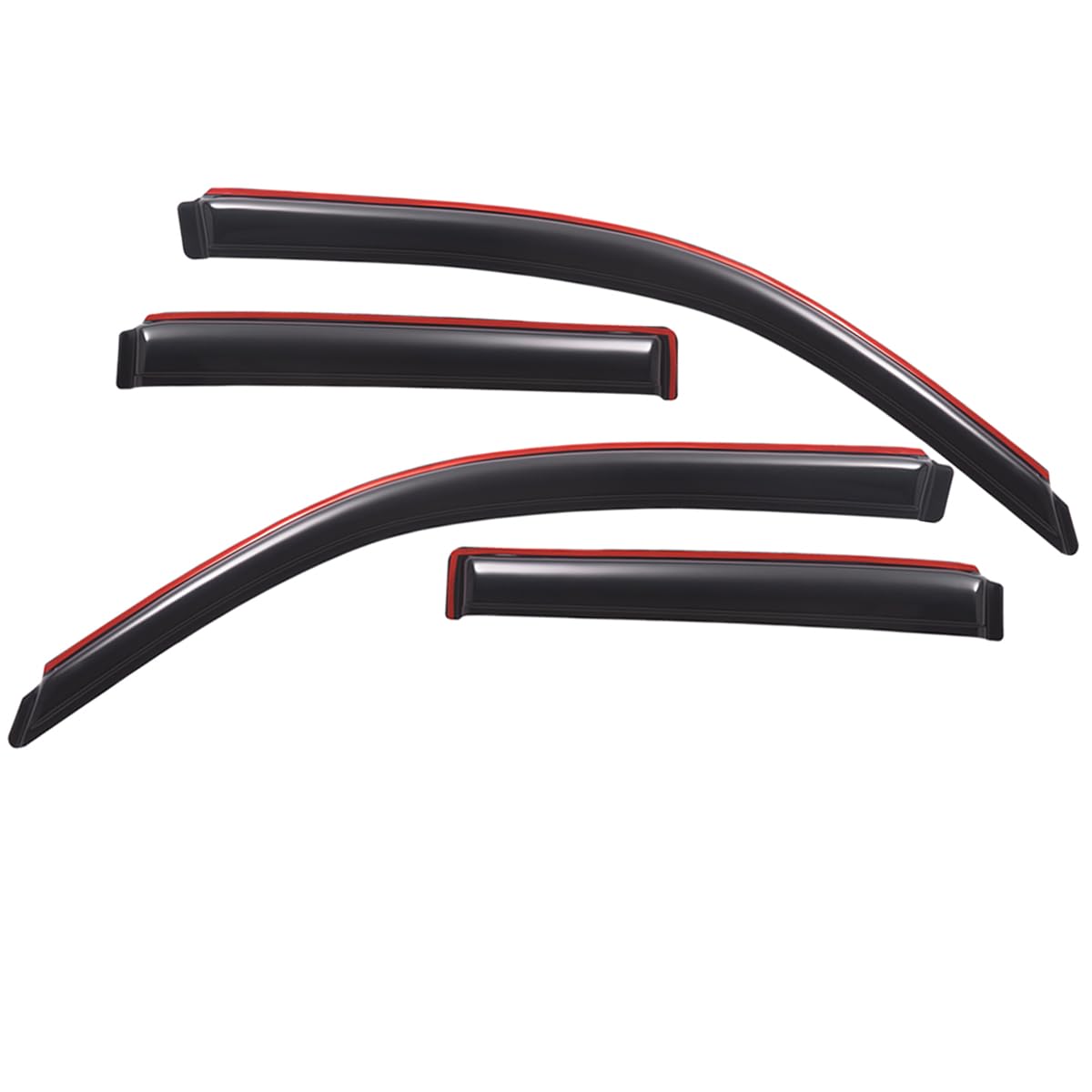 Lightronic Extra Durable Clip-on in-Channel Auto Vent Window Visor, Fits 2003-2009 Toyota 4Runner, UV Protection Rain Guard, Ori