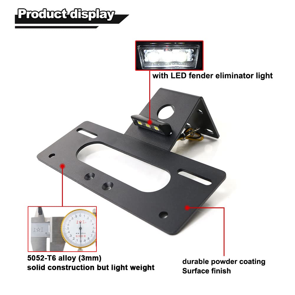 Xitomer Fender Eliminator Fit For 2024 2023 Tnt 125 Tnt 135 2017 2018 2019 2020 2021 2022 Tail Tidy, Fender Eliminator Bracket With Led License Plate Light