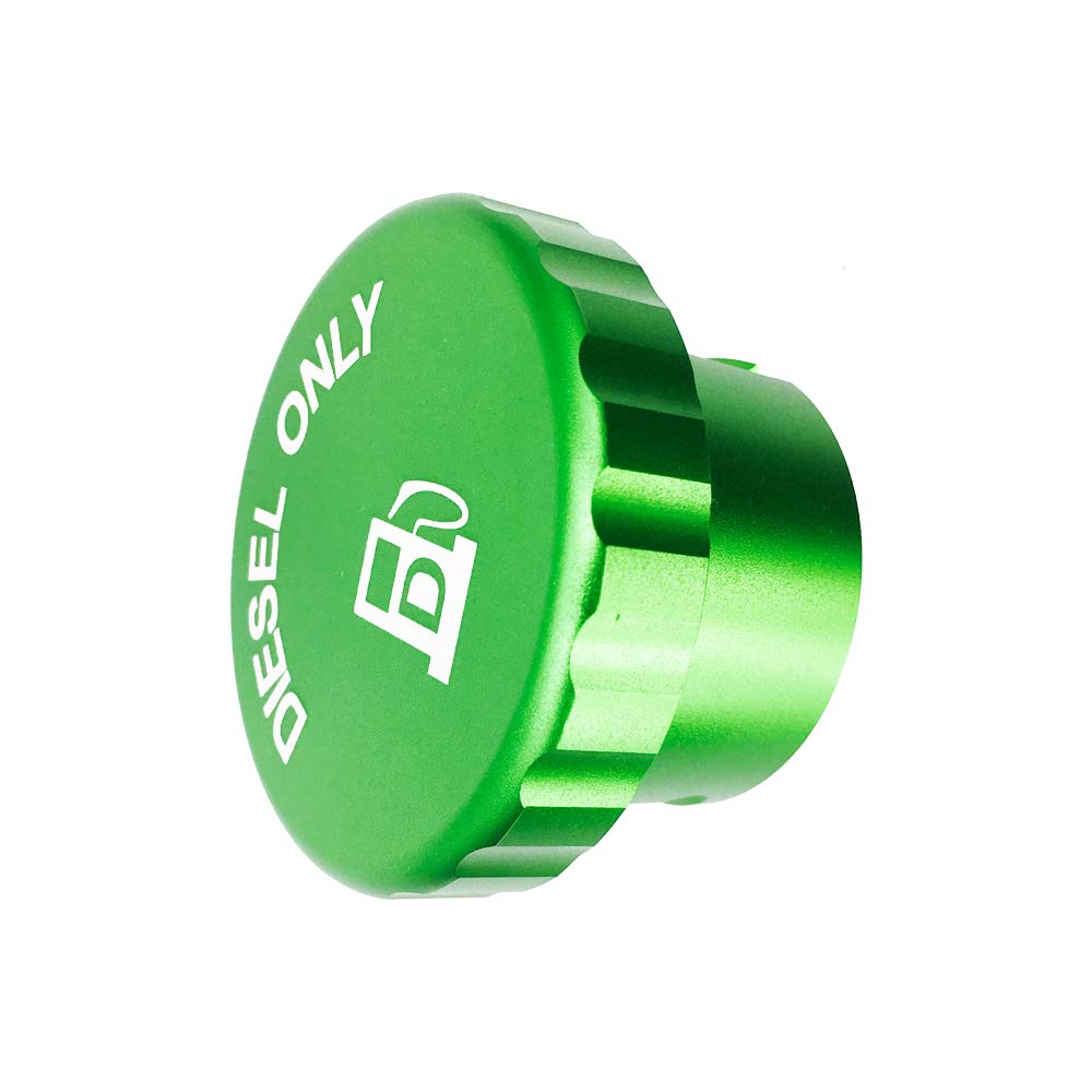 Diesel Only For 2019 2023 Dodge Ram Green Diesel Fuel Cap. And Def Cap. The Aluminum Fuel Tank Cap Is Magnetic