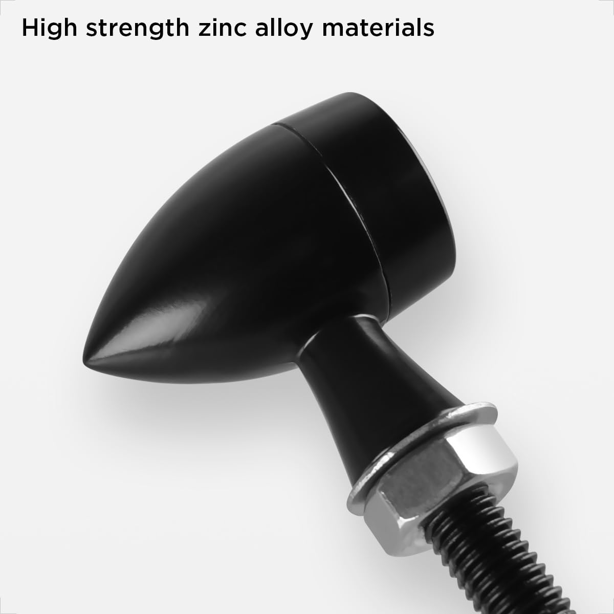 Evermotor Mini Bullet Motorcycle Turn Signals - Waterproof Led Blinker Lights, 12V Universal Front And Rear Indicators For Harle