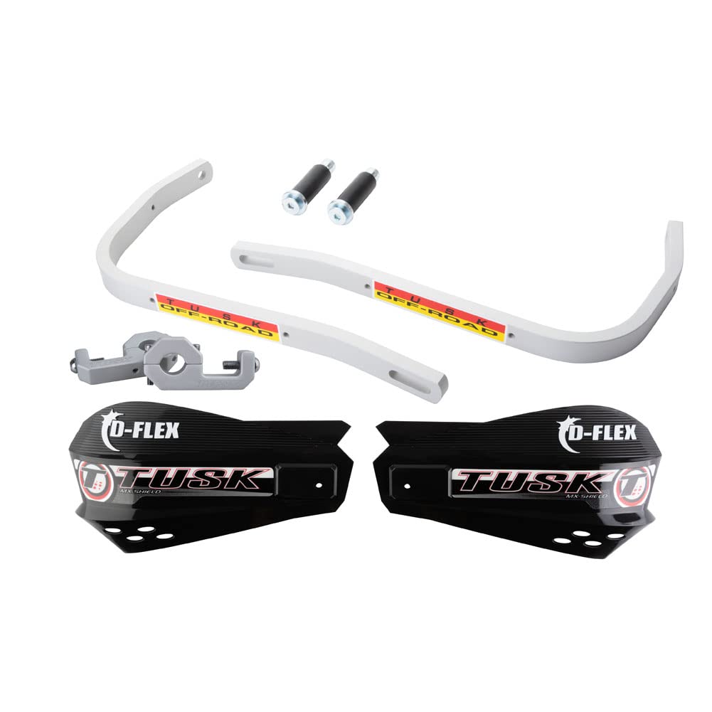 Tusk D-Flex Handguards With Mx Shields Black 7/8' Bar Mounts