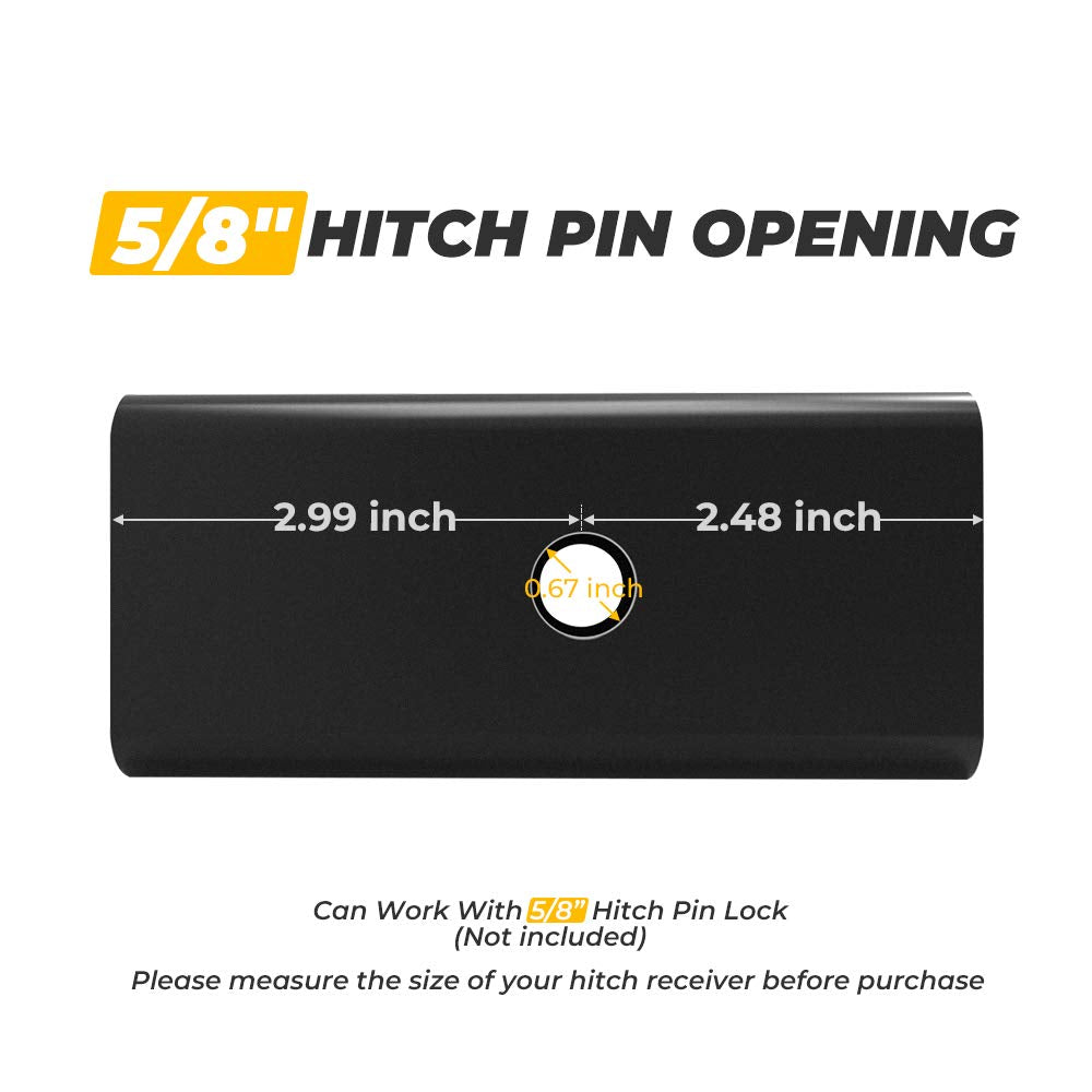 Bougerv Trailer Hitch Adapter Receiver 2-1/2 Inches(Class V) To 2 Inches(Class Iii And Iv) Hitch Receiver Reducer 2.5 Inches To 2 Inches Sleeve Receiver Adapter