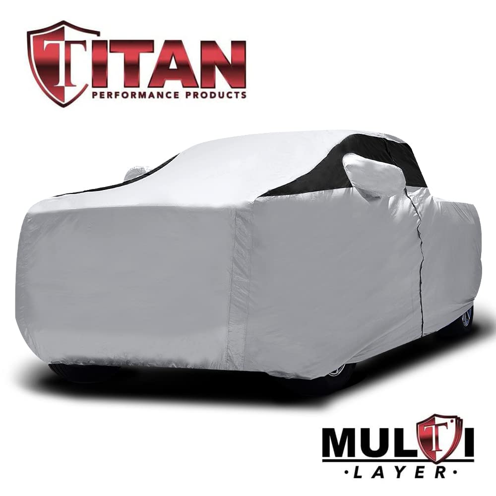 Titan Premium Multi-Layer Peva Car Cover For Mid-Size Pick-Up Trucks 200-212   . Waterproof, Uv Protection, Anti-Scratch Protect