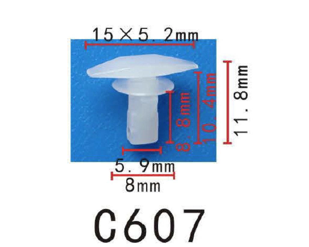 Autobahn88 Retainer Clip For Door Weatherstrip, Compatible With Mazda,Toyota,Mazda,Ford,Hyundai (Oem: G03158762, 6786889101, 678