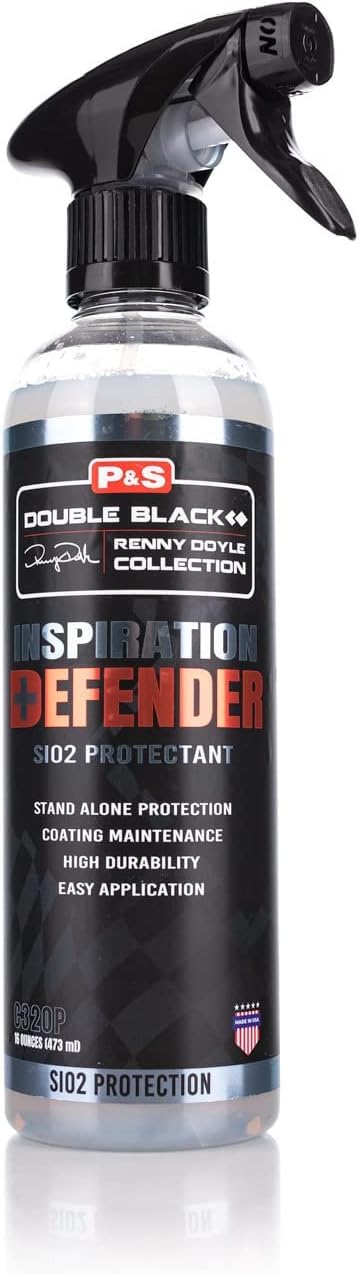P & S Professional Detail Products Defender Sio2 Protectant Coating Topper & Standalone Sealant High-Gloss, Slick Finish Easy Sp