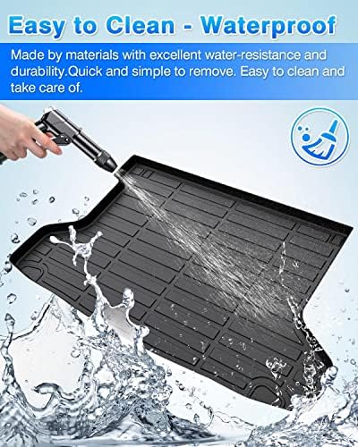 Cartist Cargo Liner Custom Fit For Hr-V Hrv 2016-2022 Fwd Models All Weather Trunk Mat Heavy Duty Waterproof Black Tpe