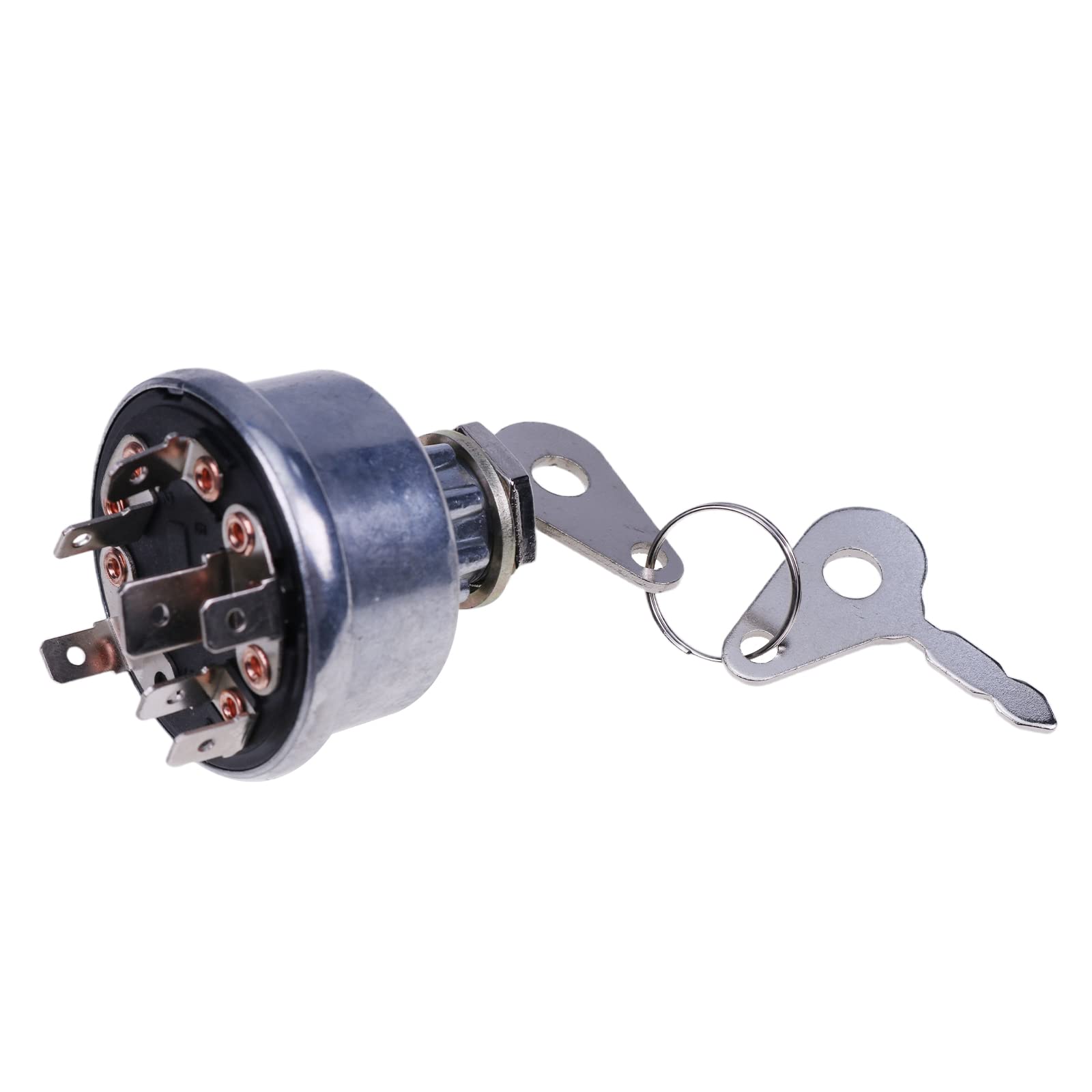 Jzgrdn Ignition Key Switch E7Nn11N501Ab Compatible With Ford 2000 3000 4000 5000 6000 7000 8000 2600 3600 4600 Tractor, 530 531 532 535 540 545 550 555 5500-50 420 445 450+++Backhoe