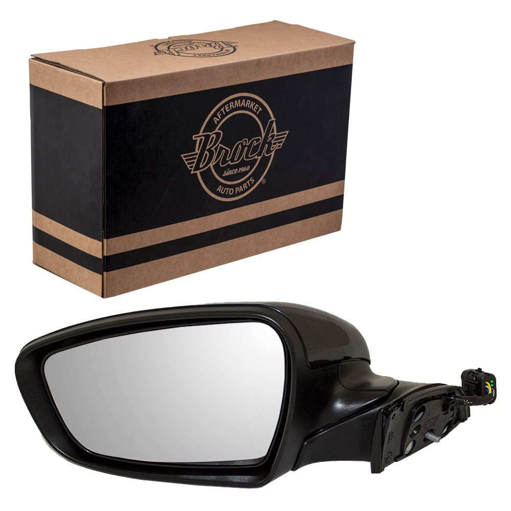 Brock Replacement Drivers Power Side View Mirror Heated Signal Ready-To-Paint Compatible With 14-16 Forte 87610A7210