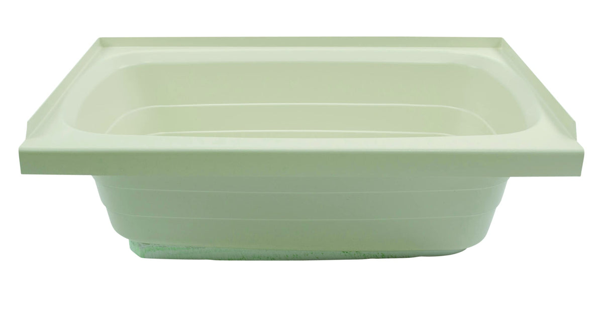 Lippert Replacement 24'' X 36'' Parchment Bathtub With Right Drain, Scratch-Resistant Abs Acrylic For Rvs, Travel Trailers, 5Th 