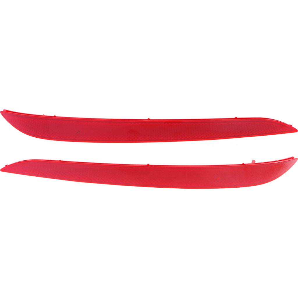 For 2015-2017 Hyundai Sonata Pair Driver and Passenger Side Rear Bumper Reflector CAPA Certified HY1184113 HY1185113 - Replaces 
