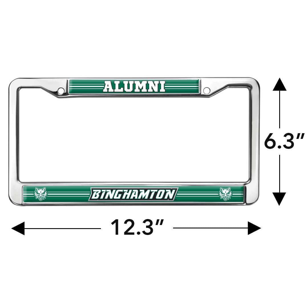 GRAPHICS & MORE Full Size Metal License Plate Frame - Binghamton University Alumni Design, One Size