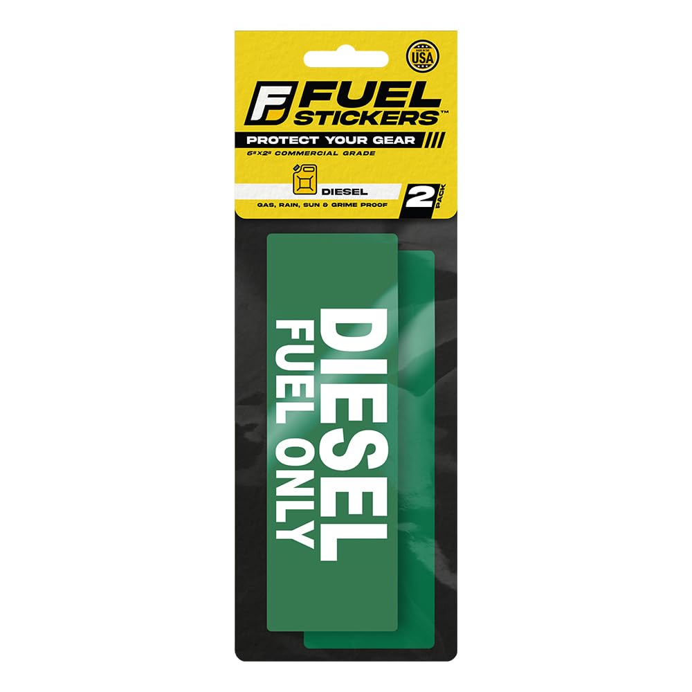Diesel Sticker For Fuel Tank - Weatherproof Diesel Only Sticker - Fuel Labels For Storage Tanks, Trucks, Tractors, Heavy Equipme