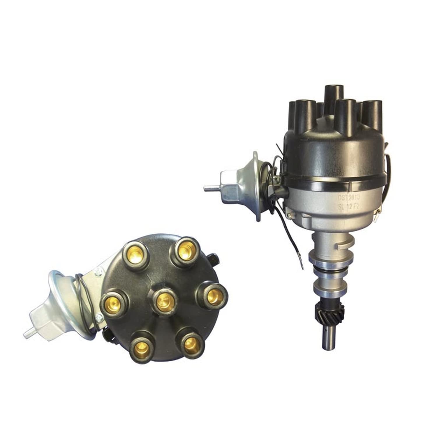 New Distributor Compatible With 1965-1973 Compatible With Mustang Inline 6 2.8 170 3.3 200 4.1 250, Replaces C6DF 12127-A, C6DF