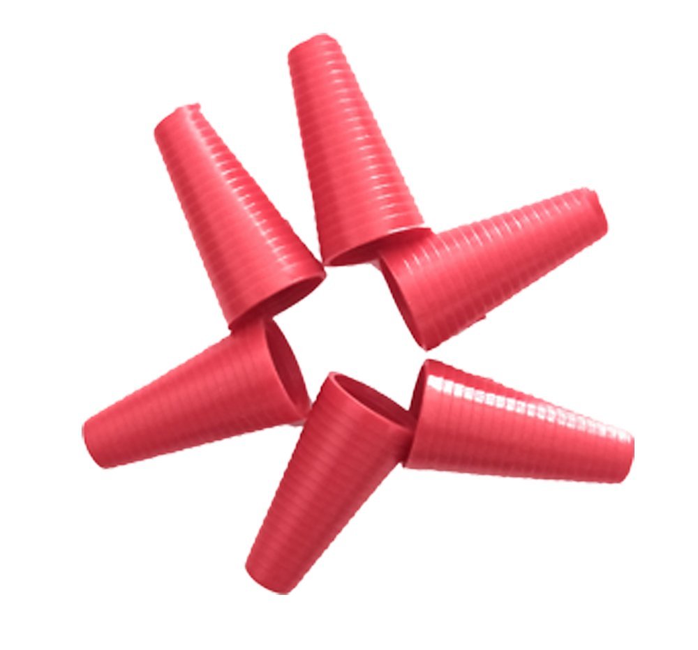Yorker Dispensing Caps Long Overcap Red Sealer Tip Replacement Extra Caps (12)