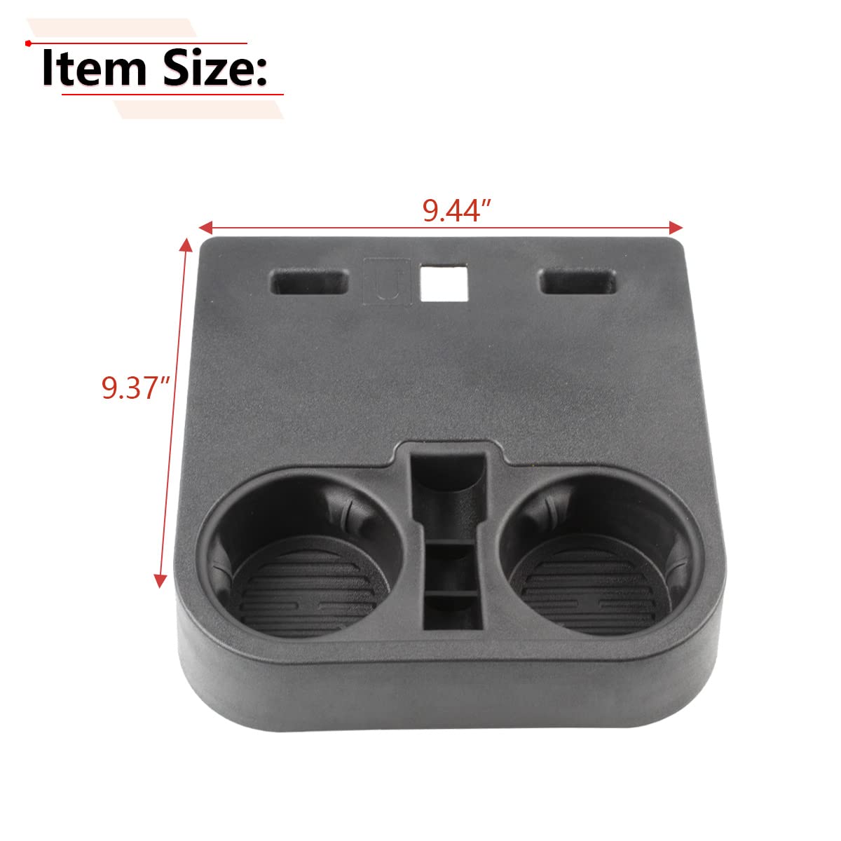 Rlb-Hilon Front Console Cup Holder Compatible With Ford F150 2015-2020 And Ford F-Series Super Duty 2017-2022 Year, Center Cup H