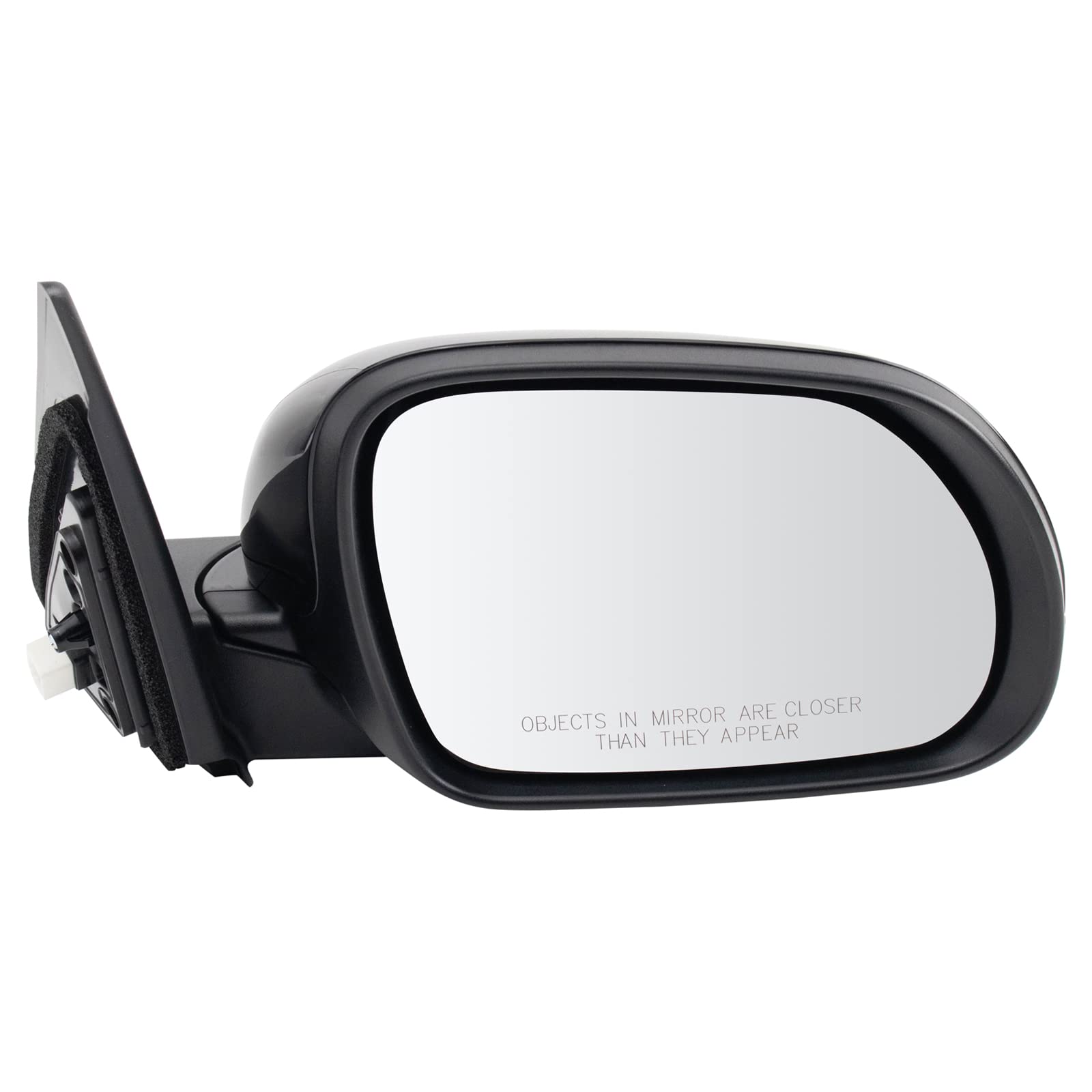 Trq Right Mirror Without Heat Without Blind Spot Indicator With Smooth Cover Passenger Side Compatible With 2020-2023 Kia Soul K