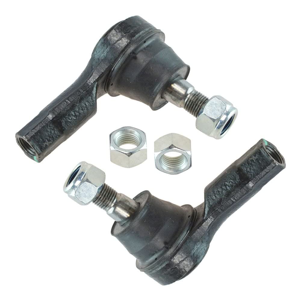 TRQ Front Outer Tie Rod Set Compatible with 1994-1997 Ford Aspire 2001-2005 Kia Rio