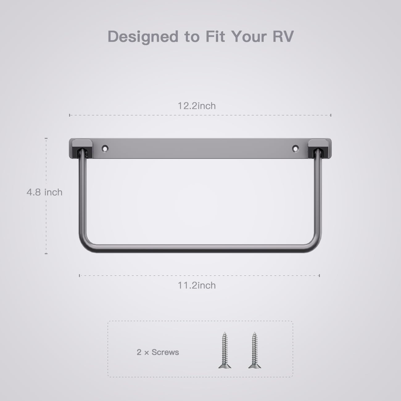 Safoner RV Shoe Storage Solution- Aluminum Camper Shoe Rack, Wall-Mounted Organizer Shelf, Efficient Space-Saving Holder for Var