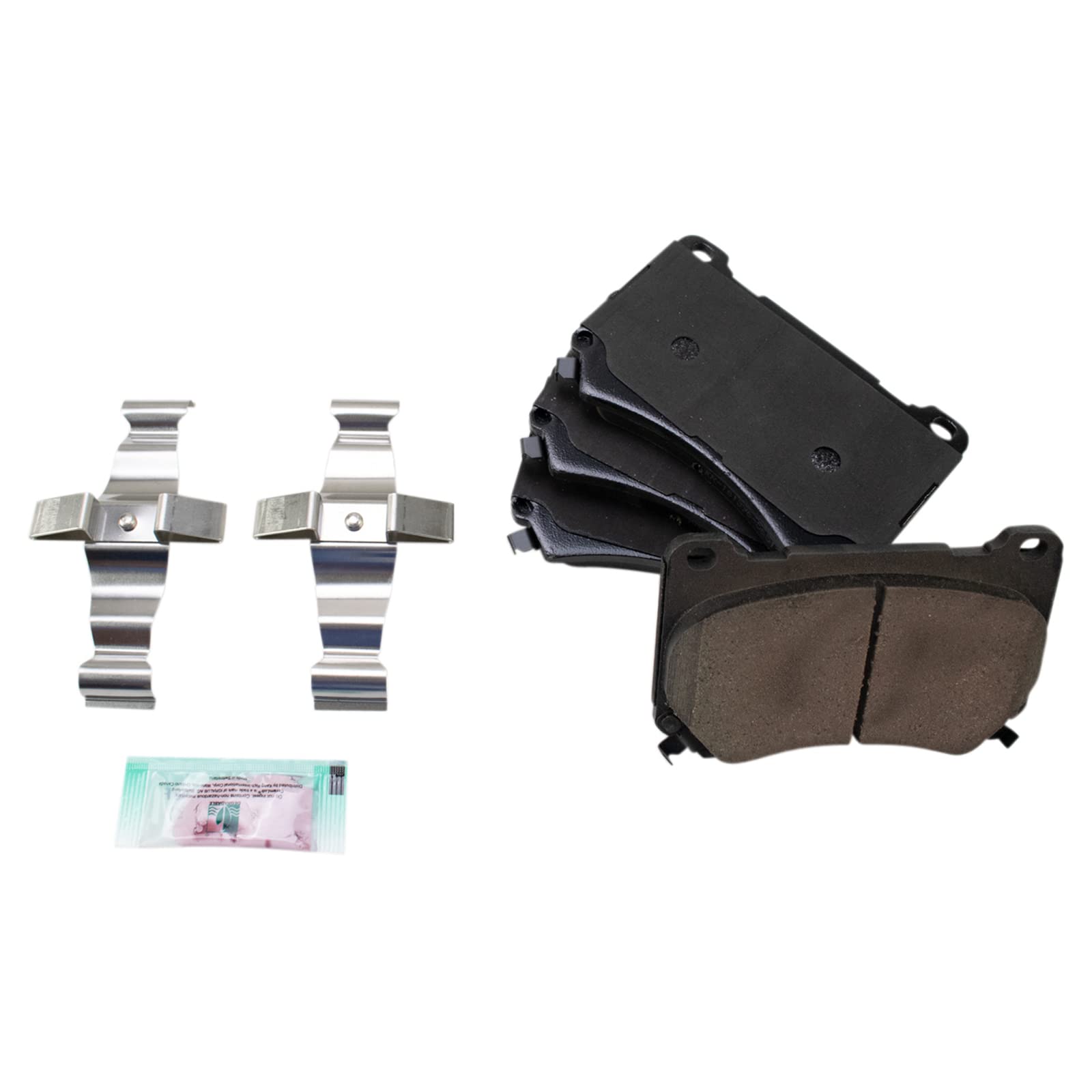 TRQ Front Brake Pads Ceramic Compatible with 2011 Hyundai Equus 2009-2014 Genesis