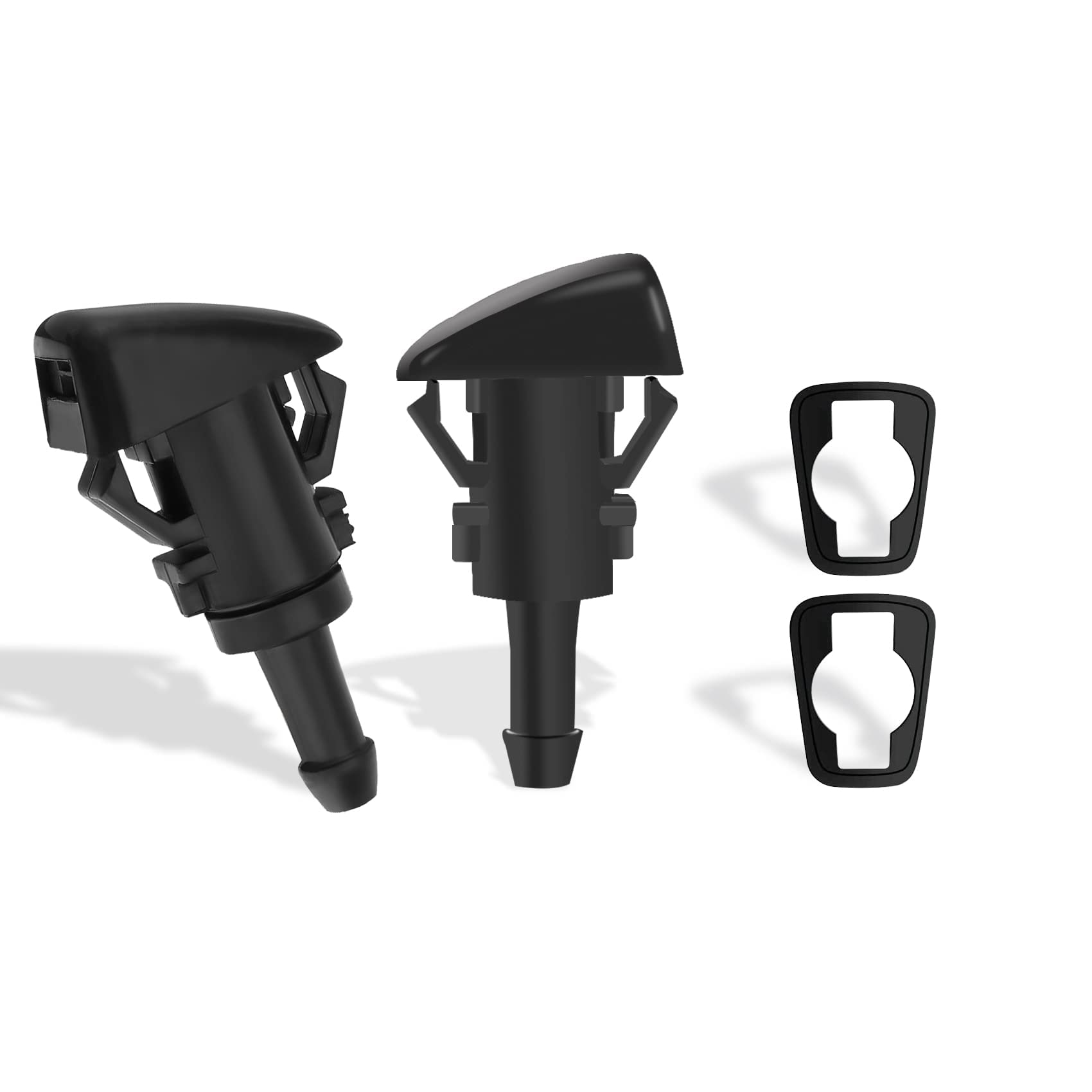 2 PCS Front Windshield Washer Nozzles, Washer Spray Jet Kit Fit for Chrysler, Dodge, Replaces OEM #: 4805742AB / 5113049AA / 550
