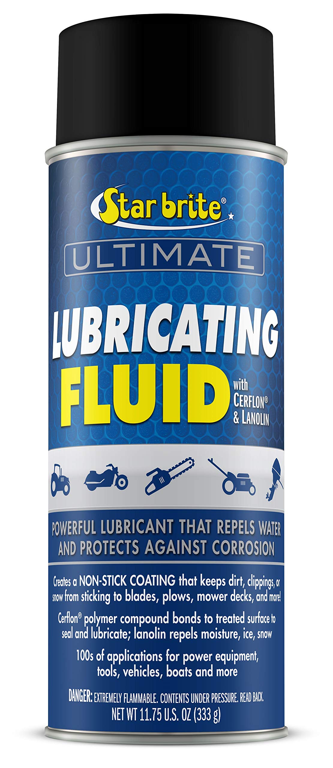 Star Brite 98212 Ultimate Series Lubricating Fluid Aerosol - 11.75 Oz (098212), Black