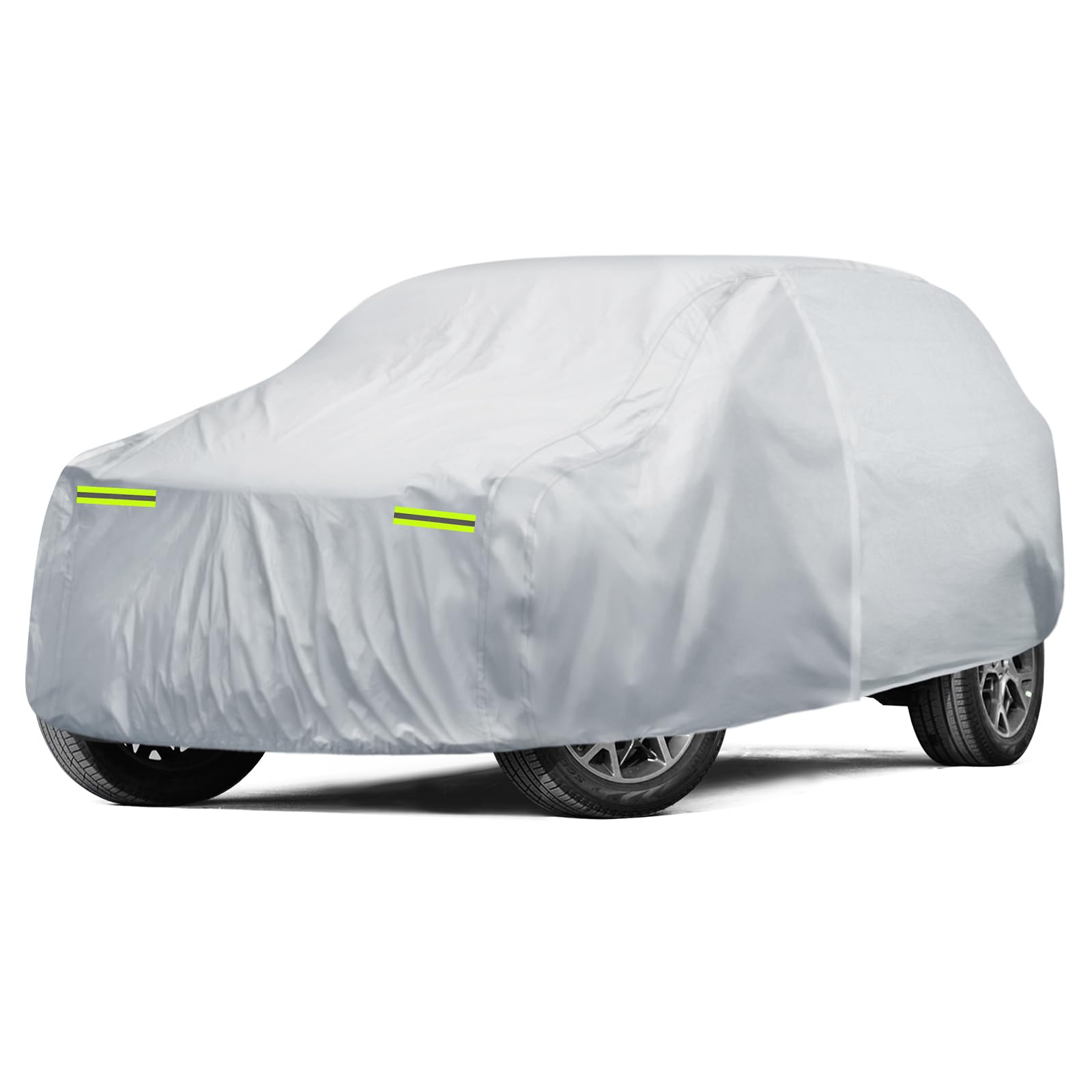 6 Layers Car Cover Waterproof All Weather For Automobiles, Suv Cover Size A7 Universal Fit For Toyota Highlander, Honda Pilot, N
