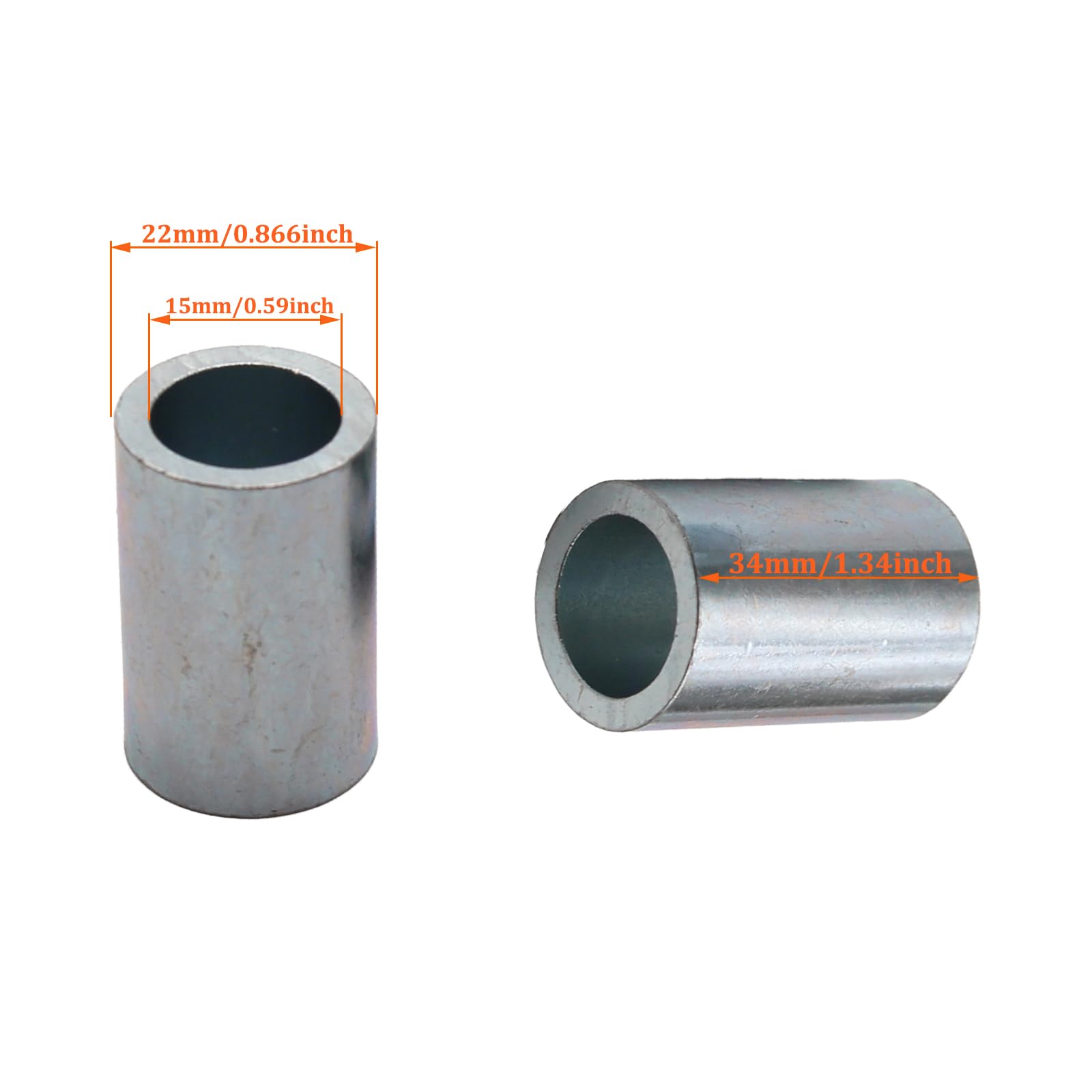 15Mm Pit Dirt Bike Sdg & Classic Wheel Axle Spacers 50Cc 110Cc 125Cc 140Cc 34Mm