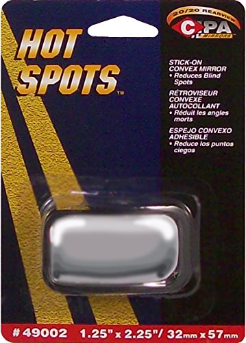 CIPA 49002 HotSpot Mirrors - Stick-On Convex Wedge, 1.5 x 2