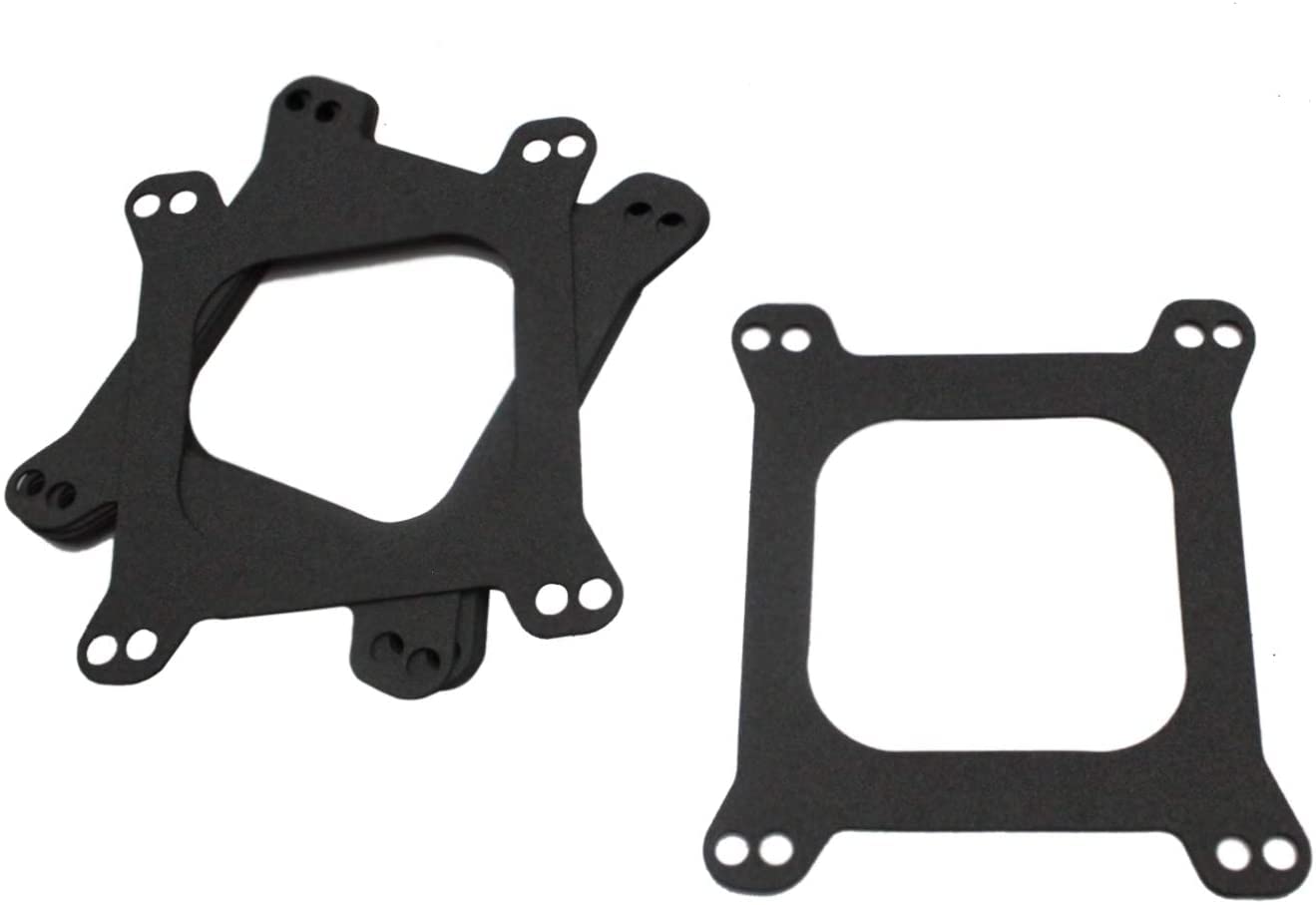 10Pcs/Set Carburetor Base Carb Gaskets Open 4 Bbl 1/16'' Thick Fits For Sbc Bbc 350 Engines