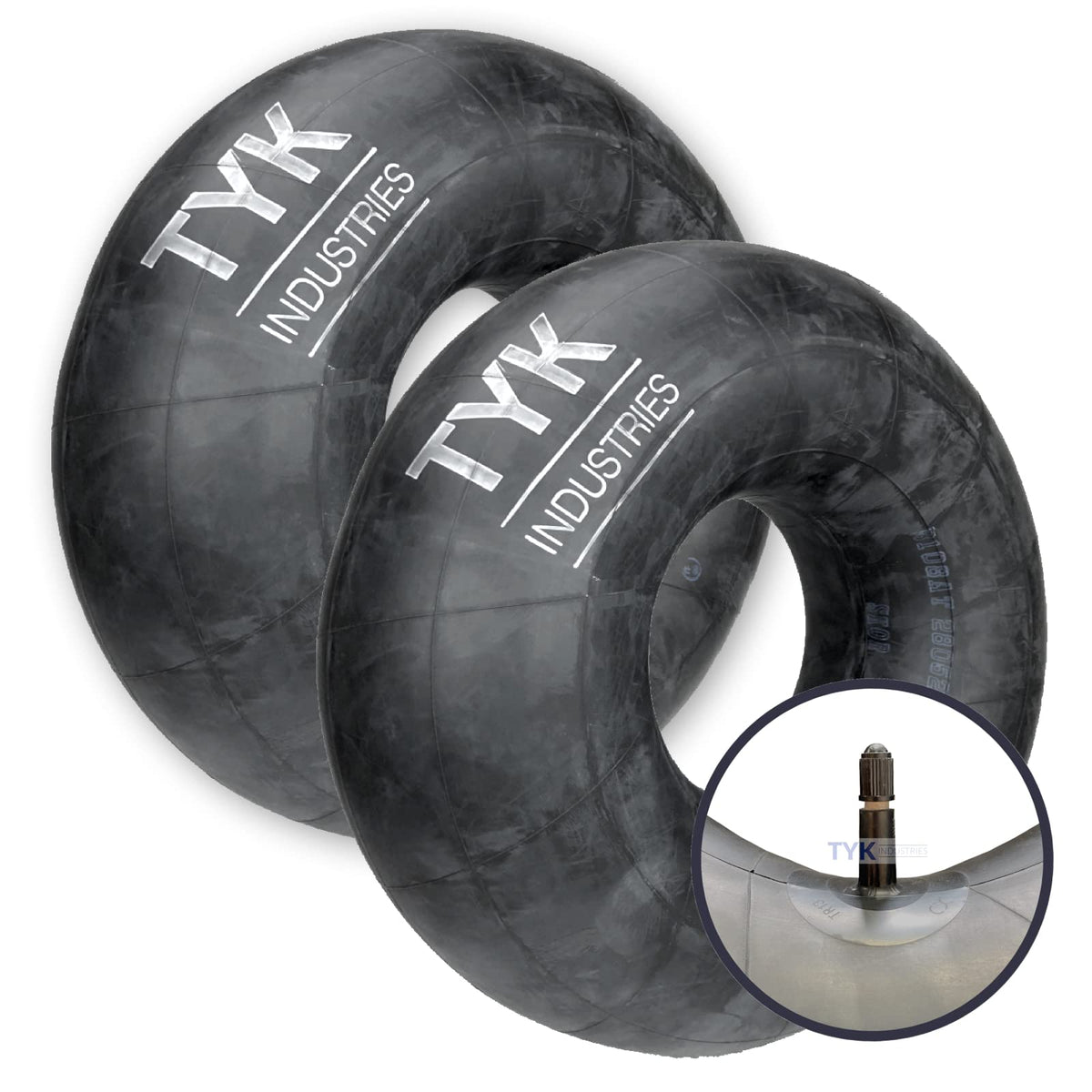 Two Tyk 23X9.50-12, 23X10.50-12 Inner Tubes For Lawn Mower Tractor Tires With Tr13 Valve Stems