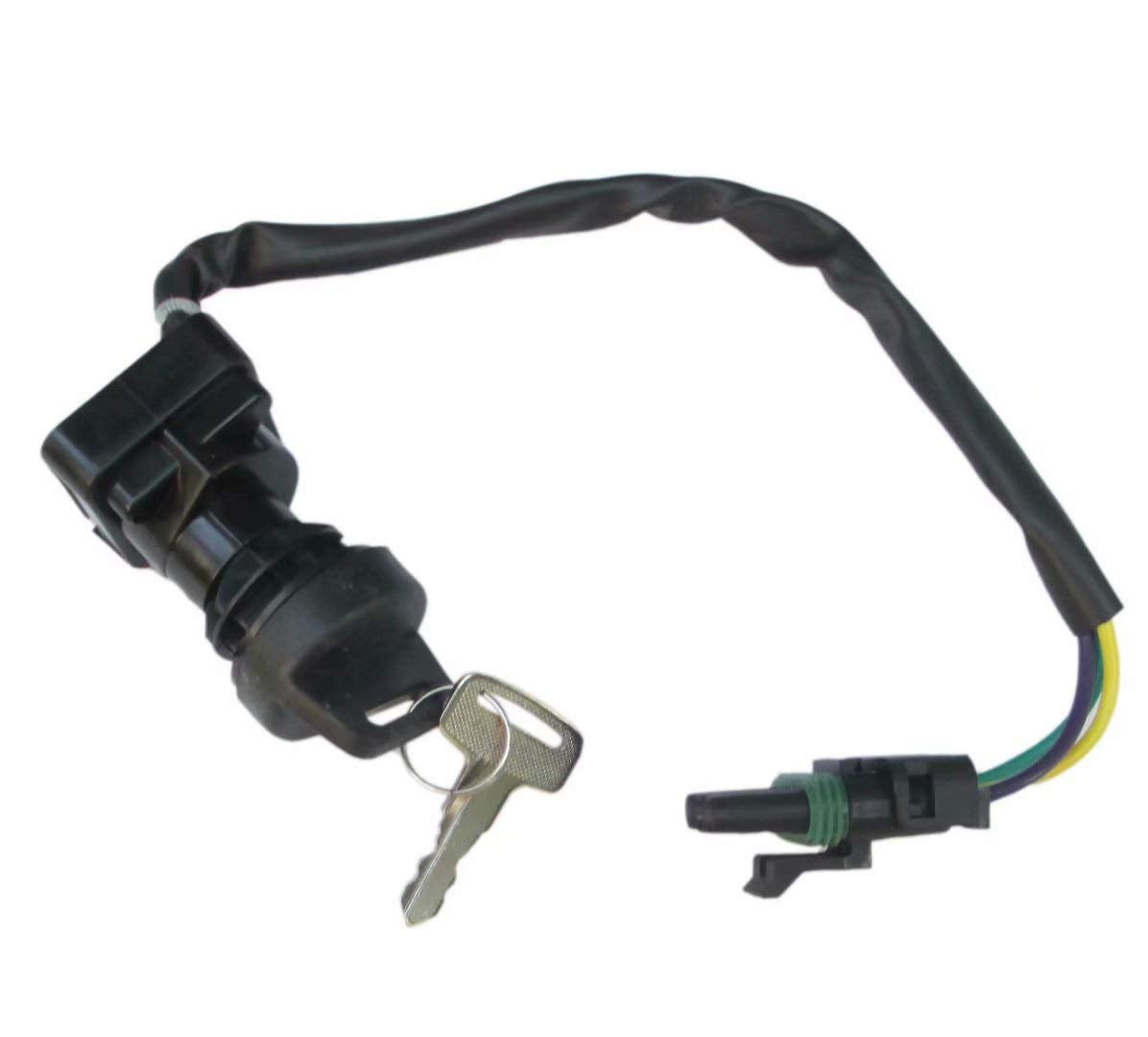 Usonline911 Ignition Switch For Can-Am/Bombardier Atv Traxter 500 (1999-2004), Black, Manual Operation