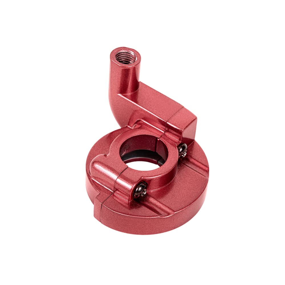 Pucky 22Mm Twist Throttle Accelerator Handle Grips, 50 90 110 125Cc Pit Bike Dirtbike (Handle Grip + Cable + Throttle Clamp + Cnc Flameout Switch) Red