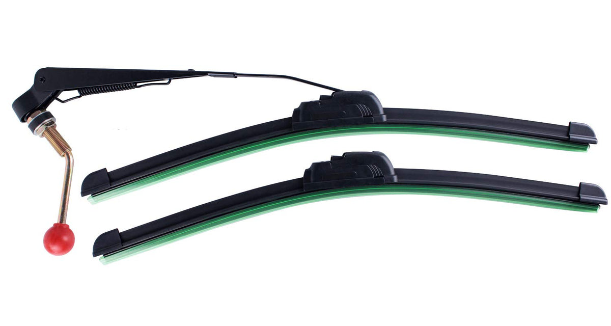 Xislet Utv Hand Operated Windshield Wiper Compatible With Polaris Ranger Rzr Can Am Kawasaki Honda Pioneer Golf Cart Manual Windshield Wiper Blades Assembly Windshield Kit Instruction Included