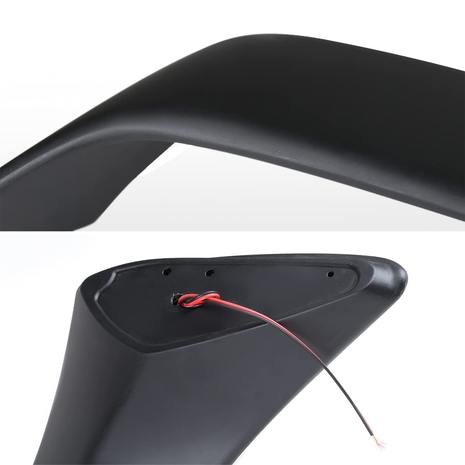 Spec-D Tuning Matte Black &quot;T-R Style&quot; ABS Rear Trunk Spoiler Compatible with 1996-2000 Honda Civic Models