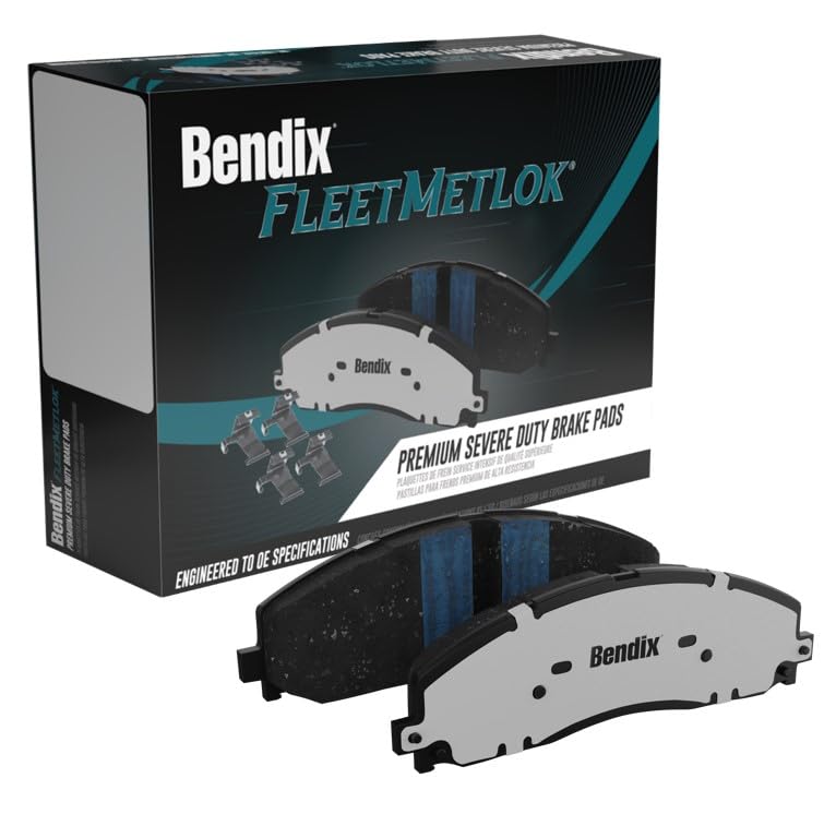 Bendix Fleet Metlok Mkd2423Fm Semi-Metallic Front Brake Pads For Ford E-Transit 2024-2022, Transit-150 2023-2022, Transit-250 20