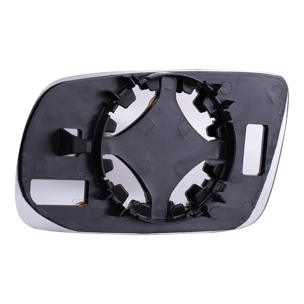 Brock Replacement Passenger Side Clear Mirror Glass And Base Without Heat And Split Glass Compatible With 1999-2007 Golf 1999-20