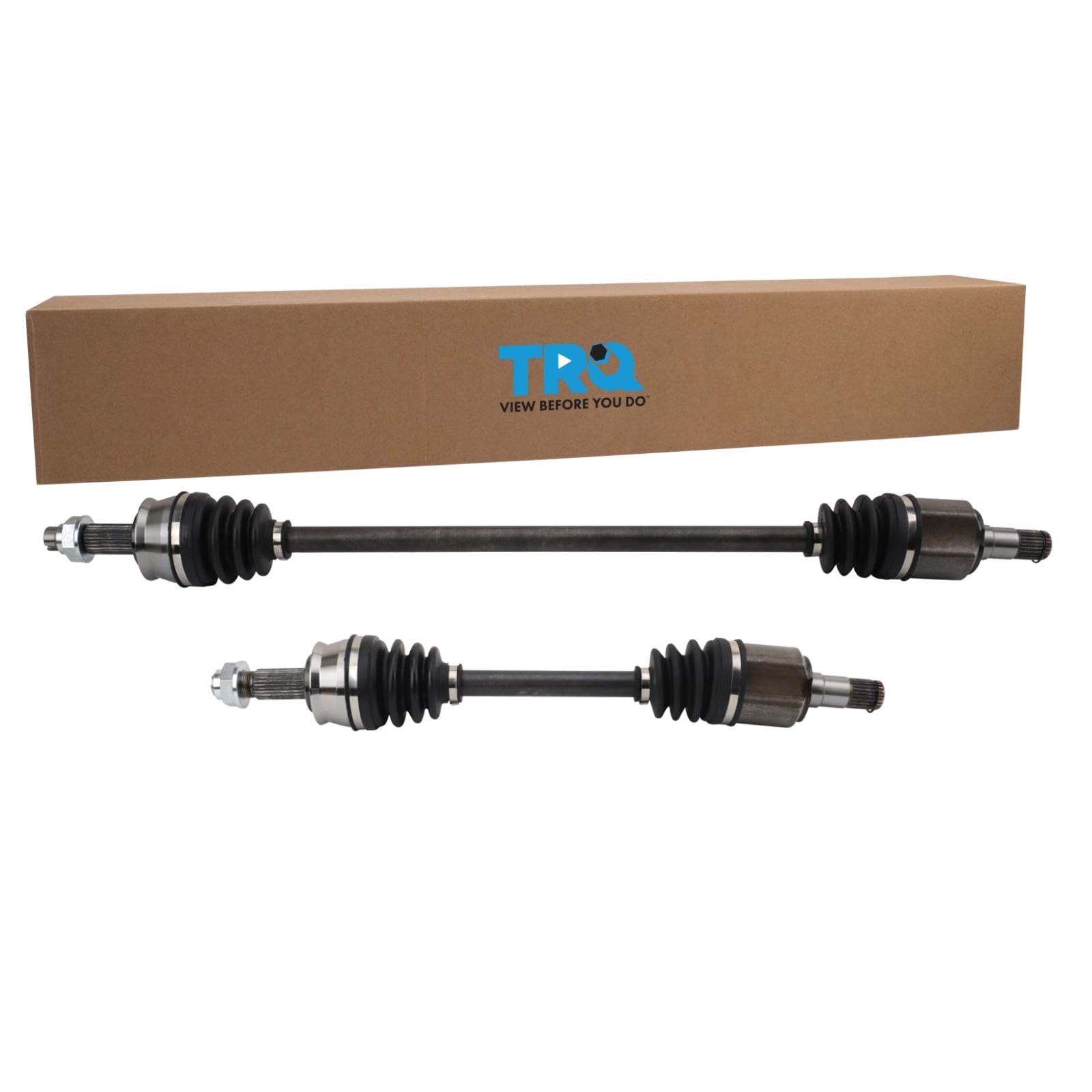 TRQ Front CV Axle Shaft Assembly Set Compatible with 2012-2016 Fiat 500