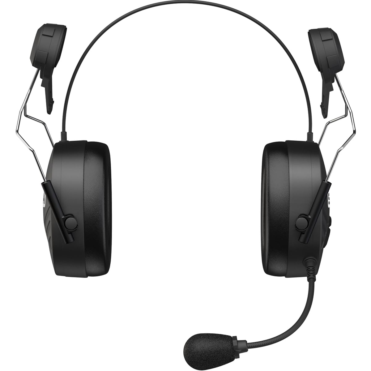 Sena Tufftalk Lite Hard Hat Mount Earmuff With Long-Range Bluetooth Communication, Black