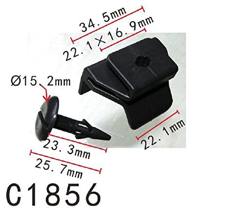 Autobahn88 Retainer Clip For Mud Guard, Compatible With Toyota (Oem: 538790R010, 5387928010) (Pack Of 20)
