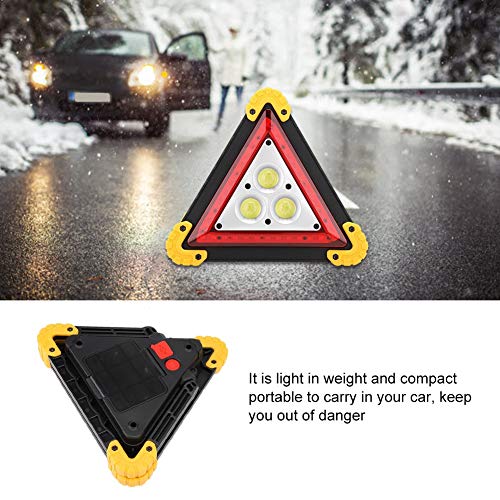 Sonew 30W Red Led Triangle Warning Stop Sign, Multifunction Car Breakdown Emergency Safety Light