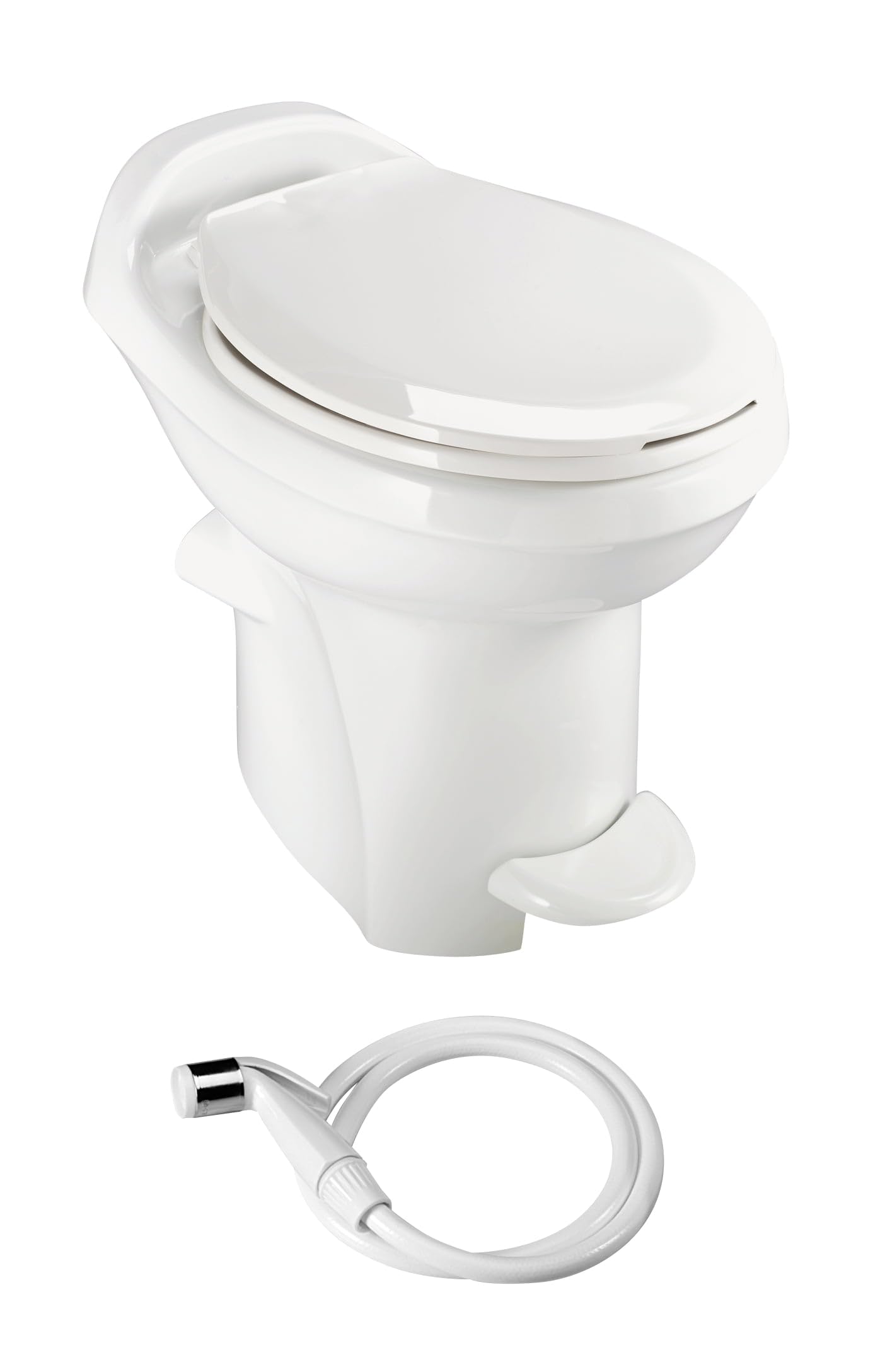 Aqua-Magic Style Plus Rv Toilet With Hand Sprayer / High Profile / White - Thetford 34431