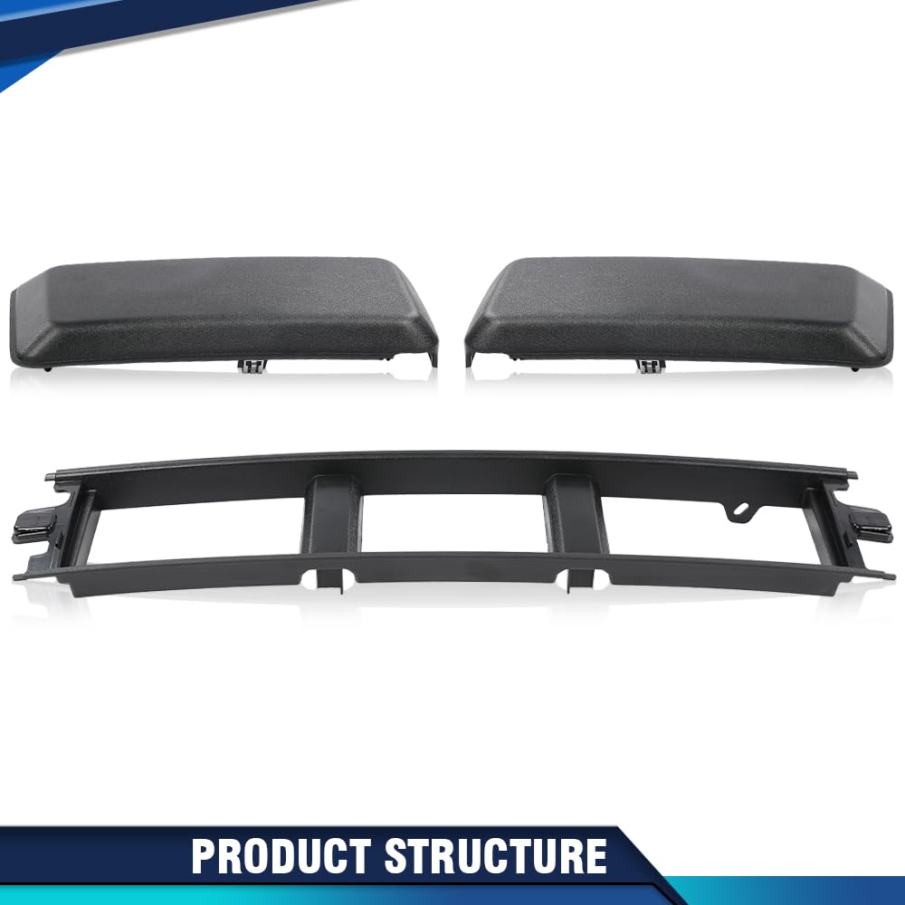 Pit66 Front Bumper Cover Lower Grille Trim Panel Compatible With Ford F150 2018 2019 2020 Black Abs Plastic Jl3Z17B968Bb