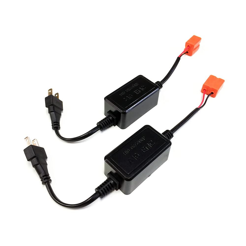 Socal-Led 2X A10 H7 Emc Headlight Kit Canbus Hid Led Decoder Anti-Flicker Error Canceller Relay Resistor Adapter