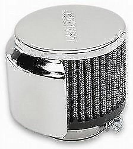 Moroso 68812 Valve Cover Breather. Clamp-On, Half Hooded