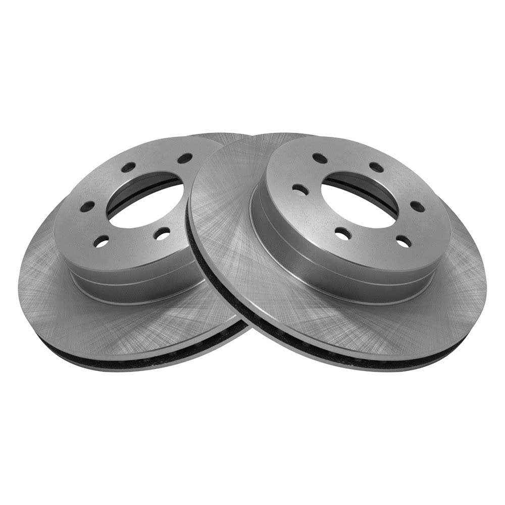 Trq Front Brake Rotors Set Vented Compatible With 1997-2002 Dodge Dakota 1998-2002 Durango